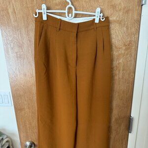 Aritzia Wilfred Brown Effortless Trouser Pant